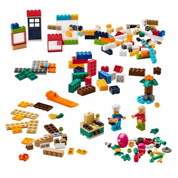 IKEA BYGGLEK LEGO 201 piece LEGO brick set mixed colors - Picture 1 of 5
